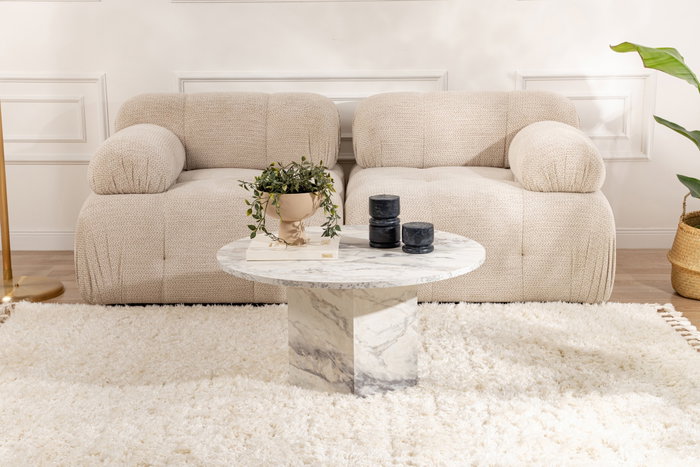 Nordure Nova Mesa de Centro Fresia 80x80x40cm, 100% MDF Robusto y Elegante